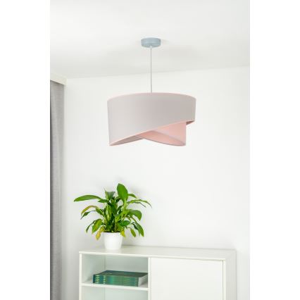 Duolla - Hanglamp aan een koord CELLO 1xE27/40W/230V diameter 45 cm roze