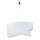 Duolla - Hanglamp aan een koord CELLO 1xE27/40W/230V diameter 45 cm wit