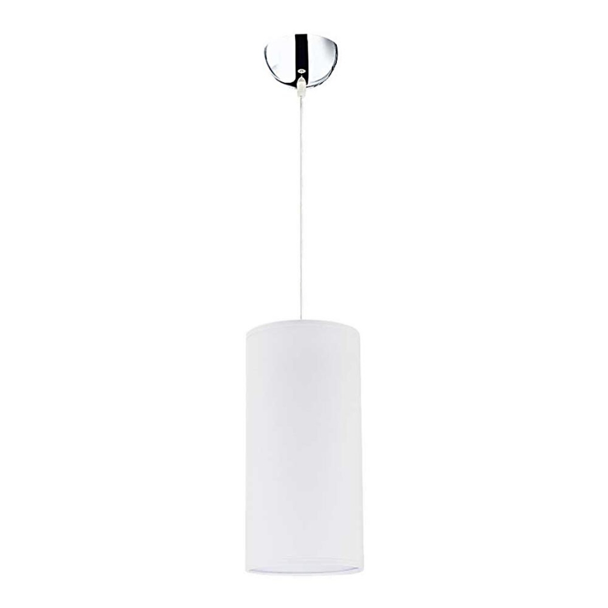 Duolla - Hanglamp aan een koord CIGAR 1xE27/40W/230V diameter 15 cm wit