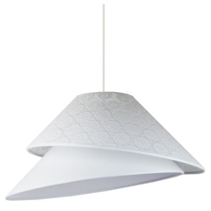 Duolla - Hanglamp aan een koord COCO 1xE27/40W/230V diameter 50 cm wit
