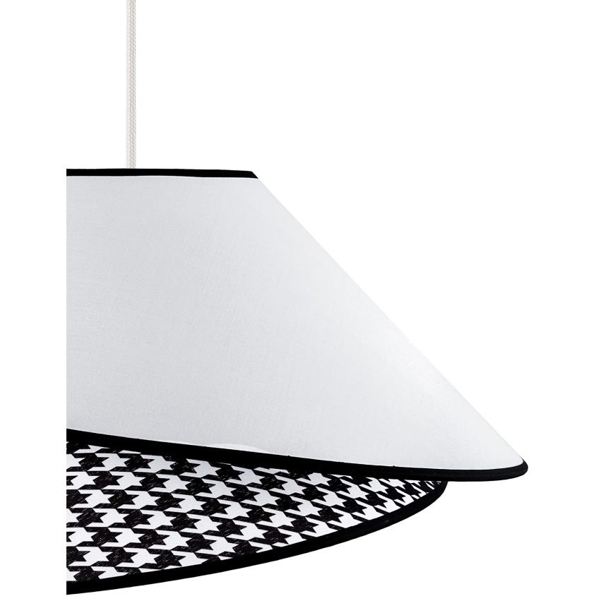 Duolla - Hanglamp aan een koord COCO 1xE27/40W/230V diameter 50 cm wit/zwart