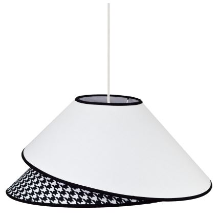 Duolla - Hanglamp aan een koord COCO 1xE27/40W/230V diameter 50 cm wit/zwart