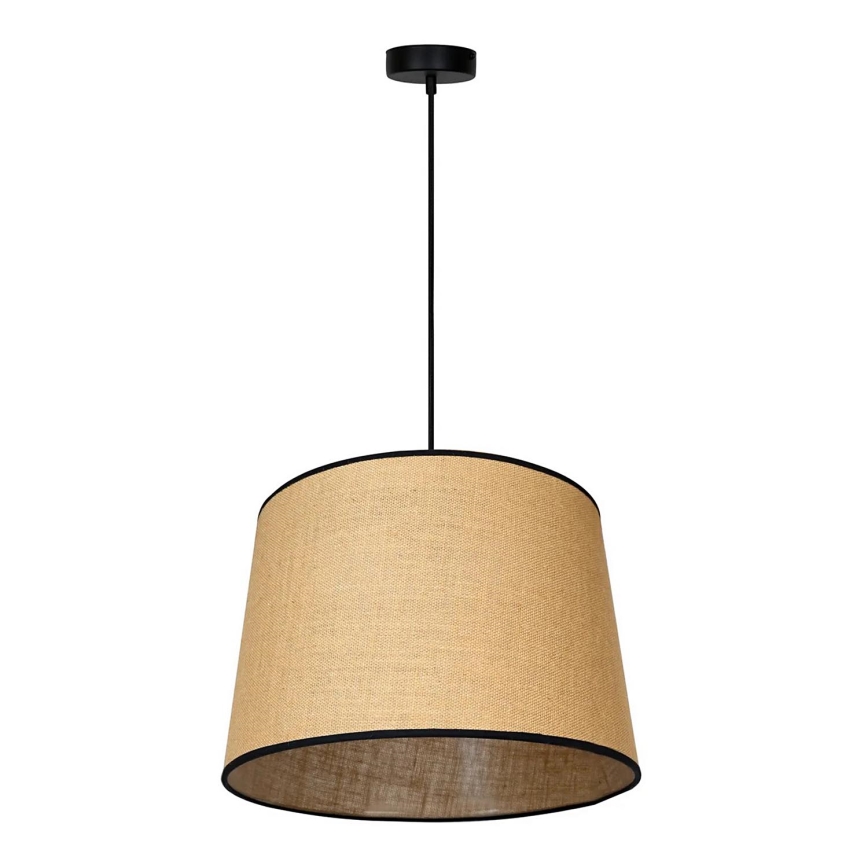 Duolla - Hanglamp aan een koord CONE 1xE27/15W/230V diameter 40 cm bruin/zwart