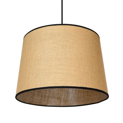 Duolla - Hanglamp aan een koord CONE 1xE27/15W/230V diameter 40 cm bruin/zwart