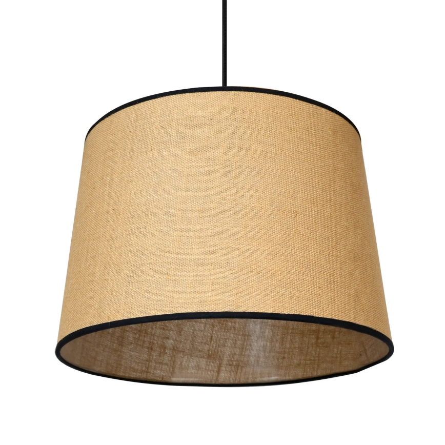 Duolla - Hanglamp aan een koord CONE 1xE27/15W/230V diameter 40 cm bruin/zwart