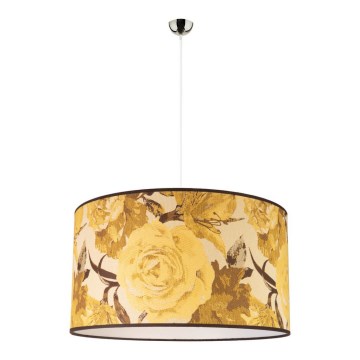 Duolla - Hanglamp aan een koord CONSTANCE 1xE27/40W/230V diameter 45 cm geel