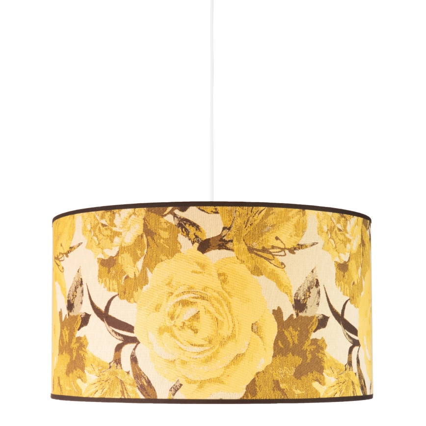 Duolla - Hanglamp aan een koord CONSTANCE 1xE27/40W/230V diameter 45 cm geel
