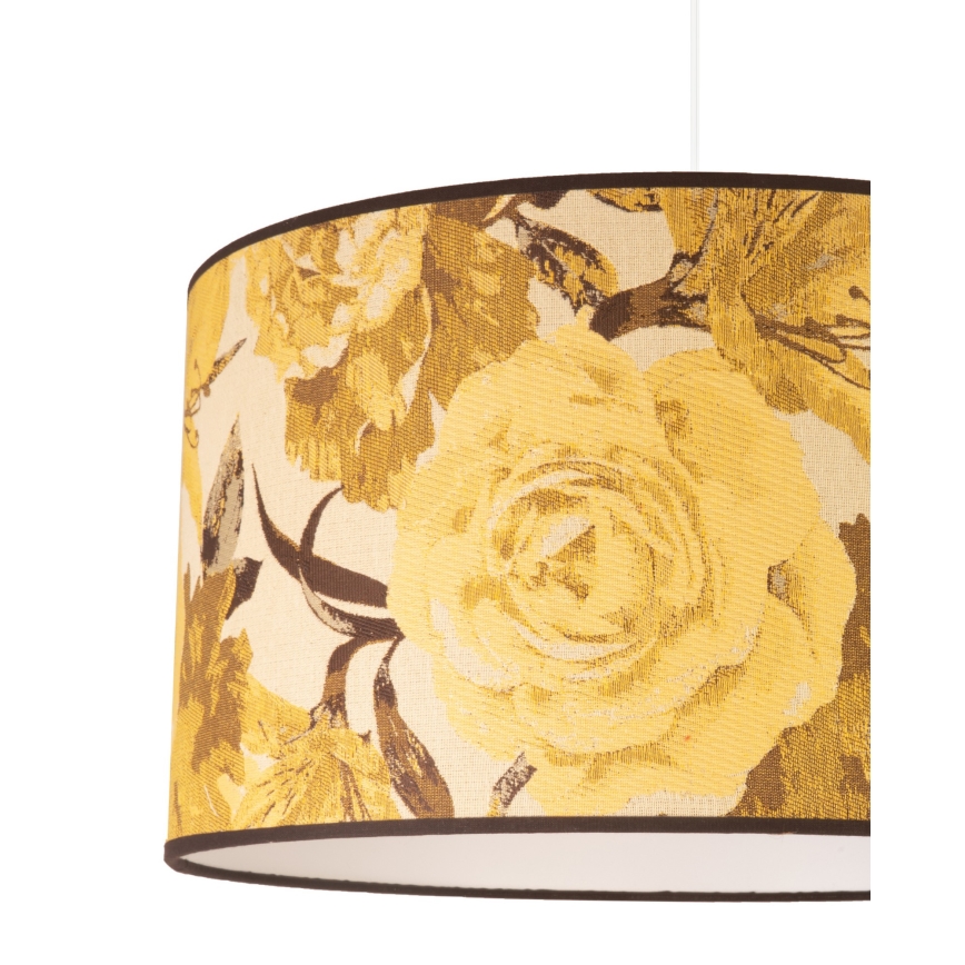 Duolla - Hanglamp aan een koord CONSTANCE 1xE27/40W/230V diameter 45 cm geel