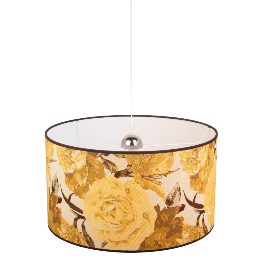 Duolla - Hanglamp aan een koord CONSTANCE 1xE27/40W/230V diameter 45 cm geel