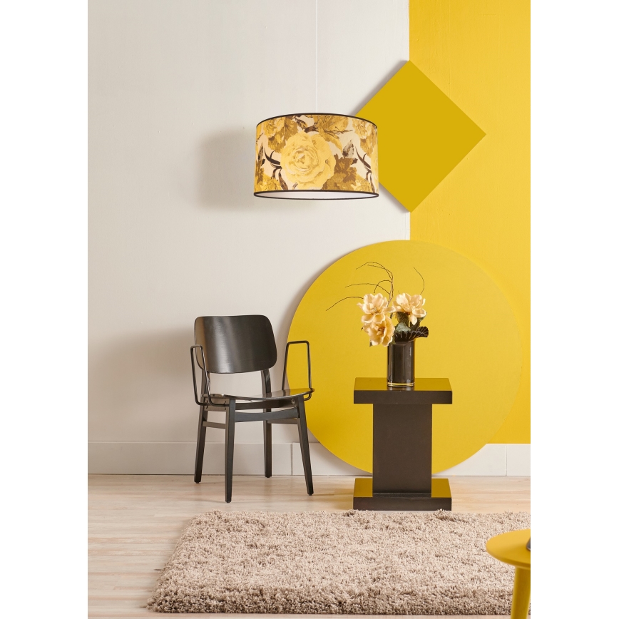 Duolla - Hanglamp aan een koord CONSTANCE 1xE27/40W/230V diameter 45 cm geel