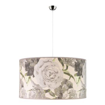 Duolla - Hanglamp aan een koord CONSTANCE 1xE27/40W/230V diameter 45 cm grijs