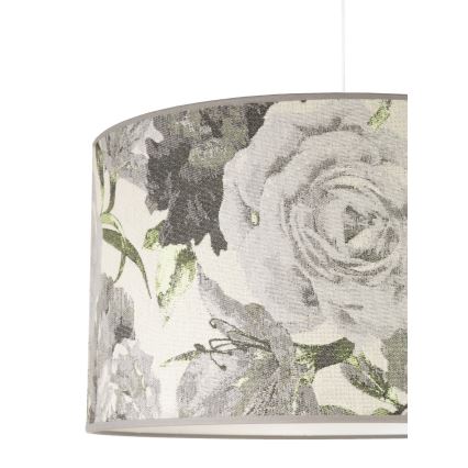 Duolla - Hanglamp aan een koord CONSTANCE 1xE27/40W/230V diameter 45 cm grijs
