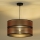 Duolla - Hanglamp aan een koord COPPER SHINY 1xE27/15W/230V diameter 40 cm koper/zwart