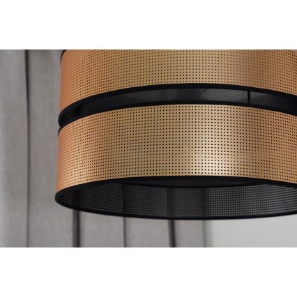 Duolla - Hanglamp aan een koord COPPER SHINY 1xE27/15W/230V diameter 40 cm koper/zwart