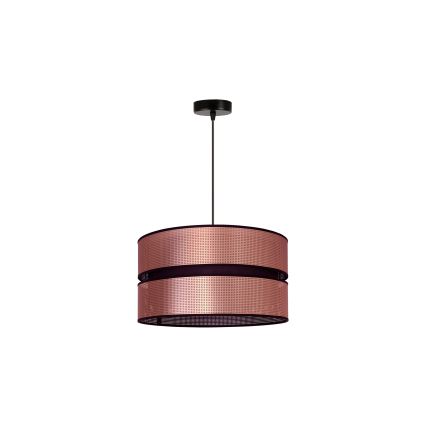 Duolla - Hanglamp aan een koord COPPER SHINY 1xE27/15W/230V diameter 40 cm koper/zwart