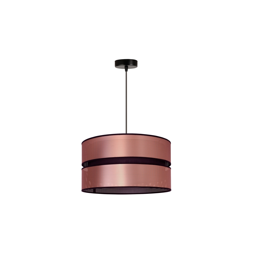Duolla - Hanglamp aan een koord COPPER SHINY 1xE27/15W/230V diameter 40 cm koper/zwart