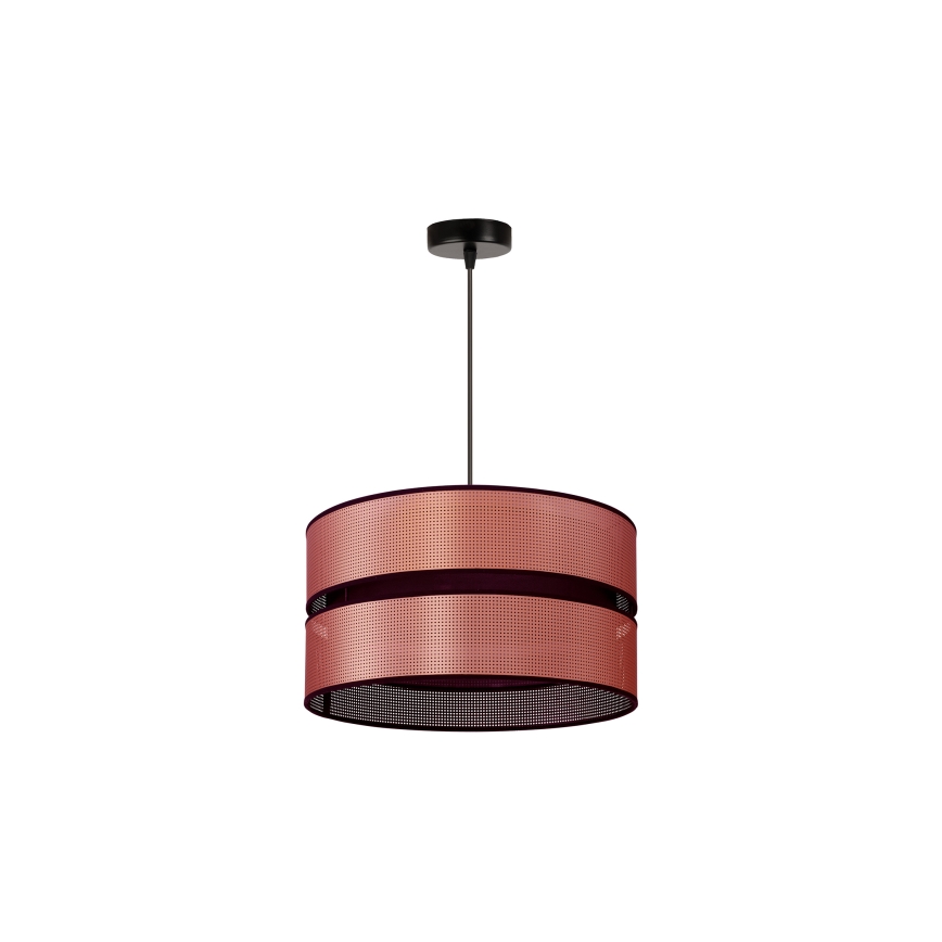 Duolla - Hanglamp aan een koord COPPER SHINY 1xE27/15W/230V diameter 40 cm koper/zwart