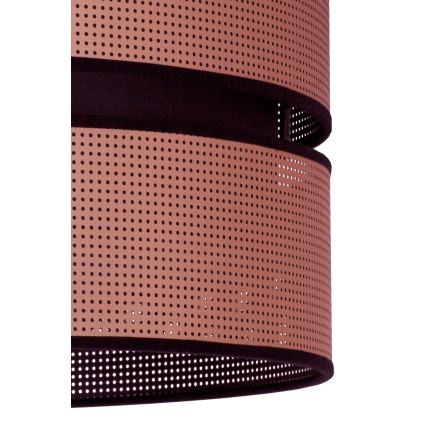 Duolla - Hanglamp aan een koord COPPER SHINY 1xE27/15W/230V diameter 40 cm koper/zwart