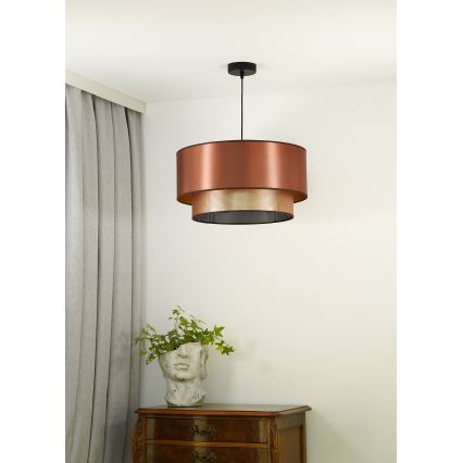 Duolla - Hanglamp aan een koord COPPER SHINY 1xE27/15W/230V diameter 45 cm koper
