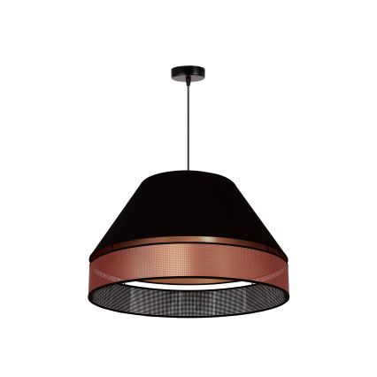 Duolla - Hanglamp aan een koord COPPER SHINY 1xE27/15W/230V diameter 60 cm zwart/koper