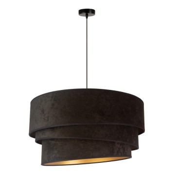 Duolla - Hanglamp aan een koord DEVON 1xE27/40W/230V diameter 45 cm zwart/goud