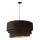 Duolla - Hanglamp aan een koord DEVON 1xE27/40W/230V diameter 45 cm zwart/goud