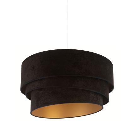 Duolla - Hanglamp aan een koord DEVON 1xE27/40W/230V diameter 45 cm zwart/goud