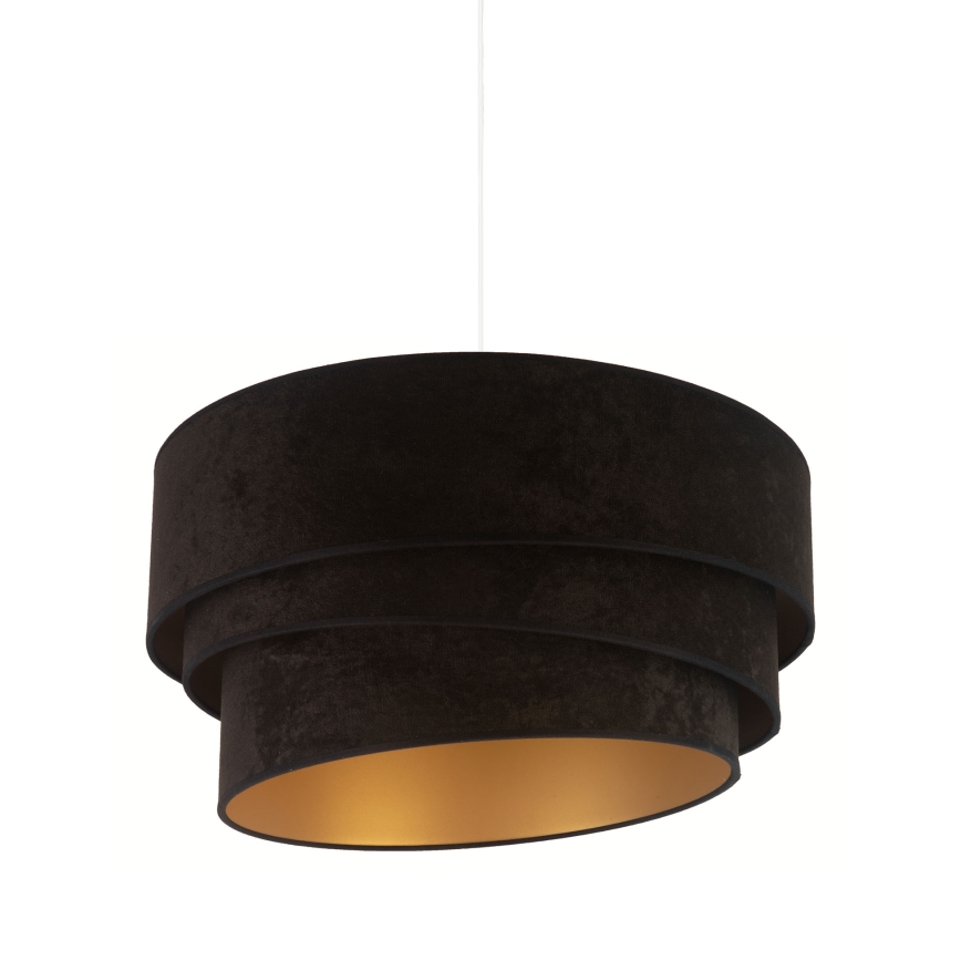 Duolla - Hanglamp aan een koord DEVON 1xE27/40W/230V diameter 45 cm zwart/goud