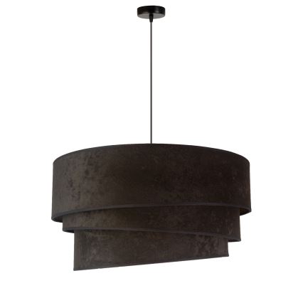 Duolla - Hanglamp aan een koord DEVON 1xE27/40W/230V diameter 45 cm zwart/goud