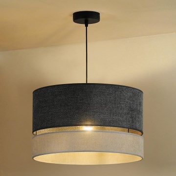 Duolla - Hanglamp aan een koord DOUBLE 1xE27/15W/230V diameter 40 cm grijs