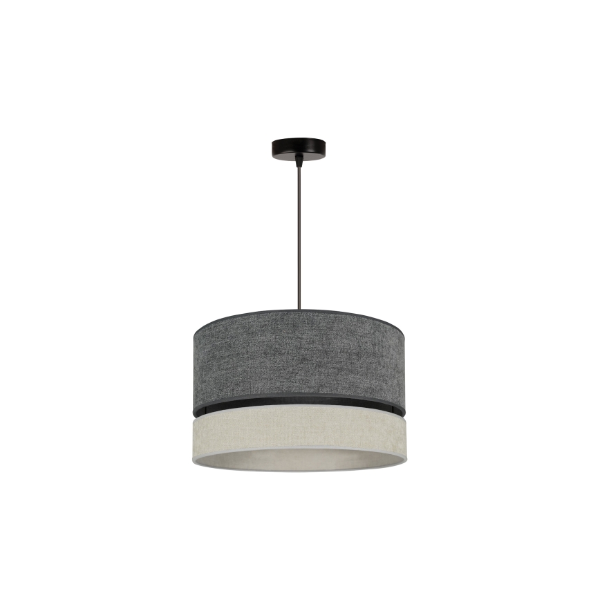 Duolla - Hanglamp aan een koord DOUBLE 1xE27/15W/230V diameter 40 cm grijs