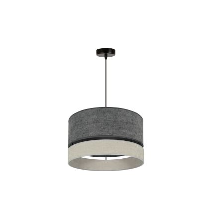 Duolla - Hanglamp aan een koord DOUBLE 1xE27/15W/230V diameter 40 cm grijs