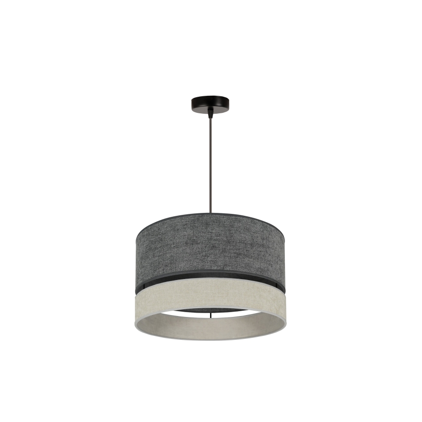 Duolla - Hanglamp aan een koord DOUBLE 1xE27/15W/230V diameter 40 cm grijs