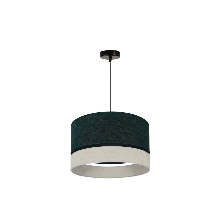 Duolla - Hanglamp aan een koord DOUBLE 1xE27/15W/230V diameter 40 cm groen/grijs