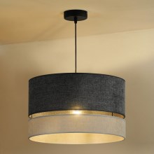 Duolla - Hanglamp aan een koord DOUBLE 1xE27/15W/230V grijs