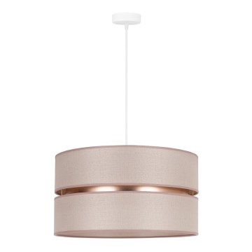 Duolla - Hanglamp aan een koord DUO 1xE27/15W/230V beige/goud