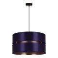 Duolla - Hanglamp aan een koord DUO 1xE27/15W/230V diameter 40 cm blauw/goud