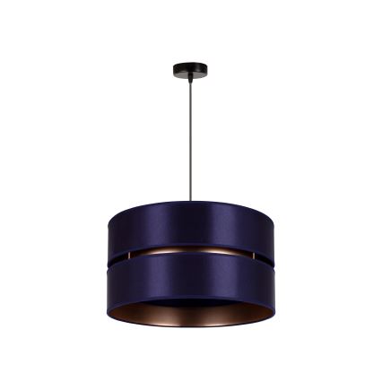 Duolla - Hanglamp aan een koord DUO 1xE27/15W/230V diameter 40 cm blauw/goud