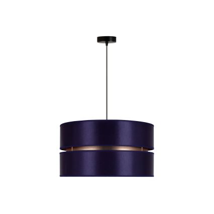 Duolla - Hanglamp aan een koord DUO 1xE27/15W/230V diameter 40 cm blauw/goud
