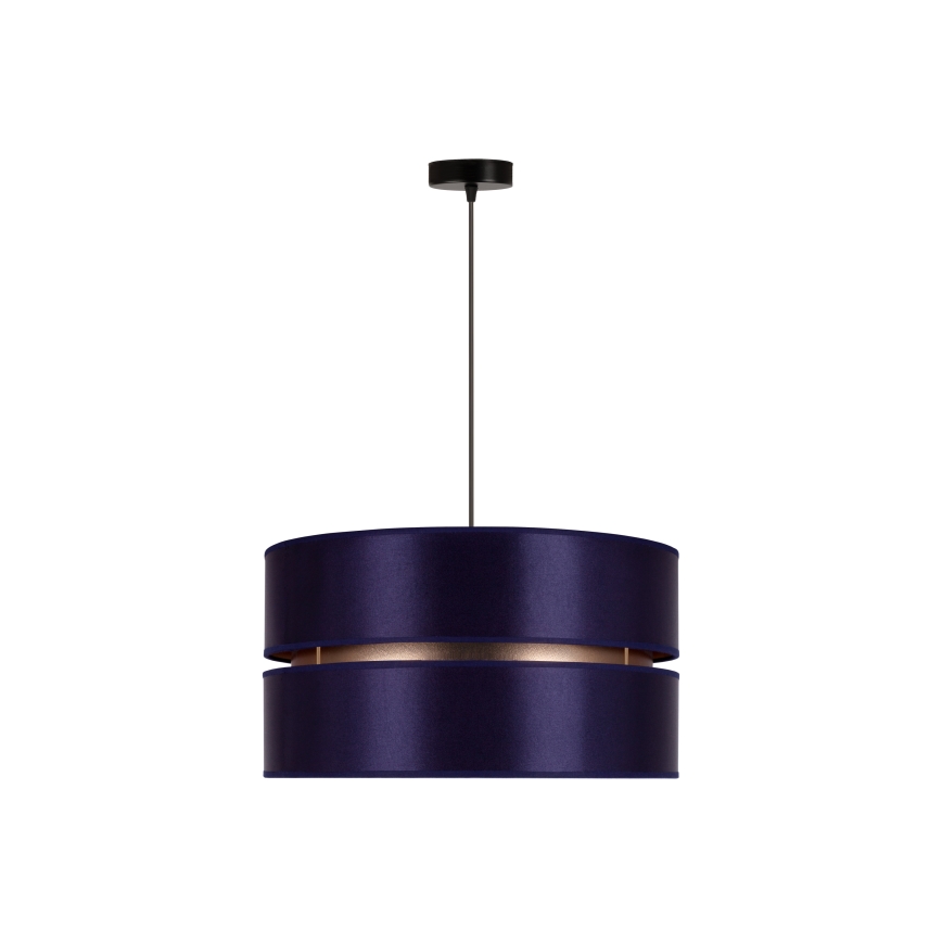Duolla - Hanglamp aan een koord DUO 1xE27/15W/230V diameter 40 cm blauw/goud