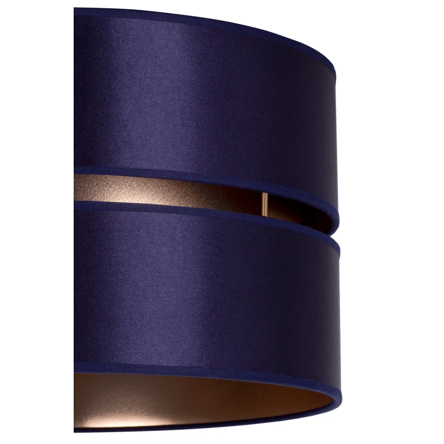 Duolla - Hanglamp aan een koord DUO 1xE27/15W/230V diameter 40 cm blauw/goud