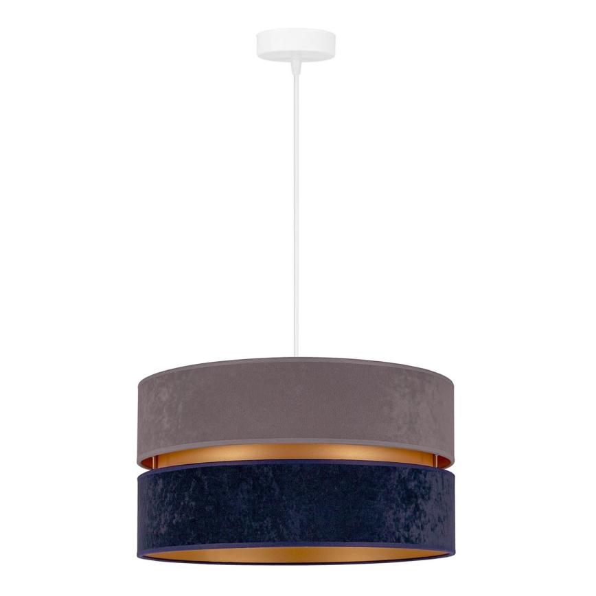 Duolla - Hanglamp aan een koord DUO 1xE27/15W/230V diameter 40 cm blauw