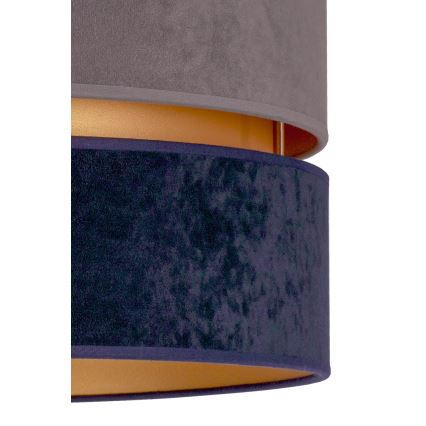 Duolla - Hanglamp aan een koord DUO 1xE27/15W/230V diameter 40 cm blauw