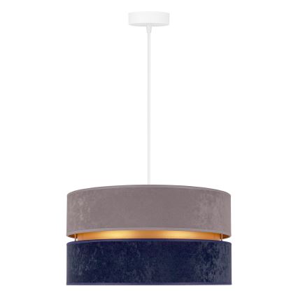 Duolla - Hanglamp aan een koord DUO 1xE27/15W/230V diameter 40 cm blauw