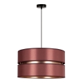 Duolla - Hanglamp aan een koord DUO 1xE27/15W/230V diameter 40 cm bordeaux/goud