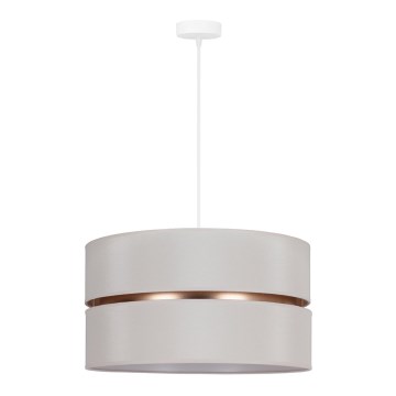 Duolla - Hanglamp aan een koord DUO 1xE27/15W/230V diameter 40 cm crème/goud