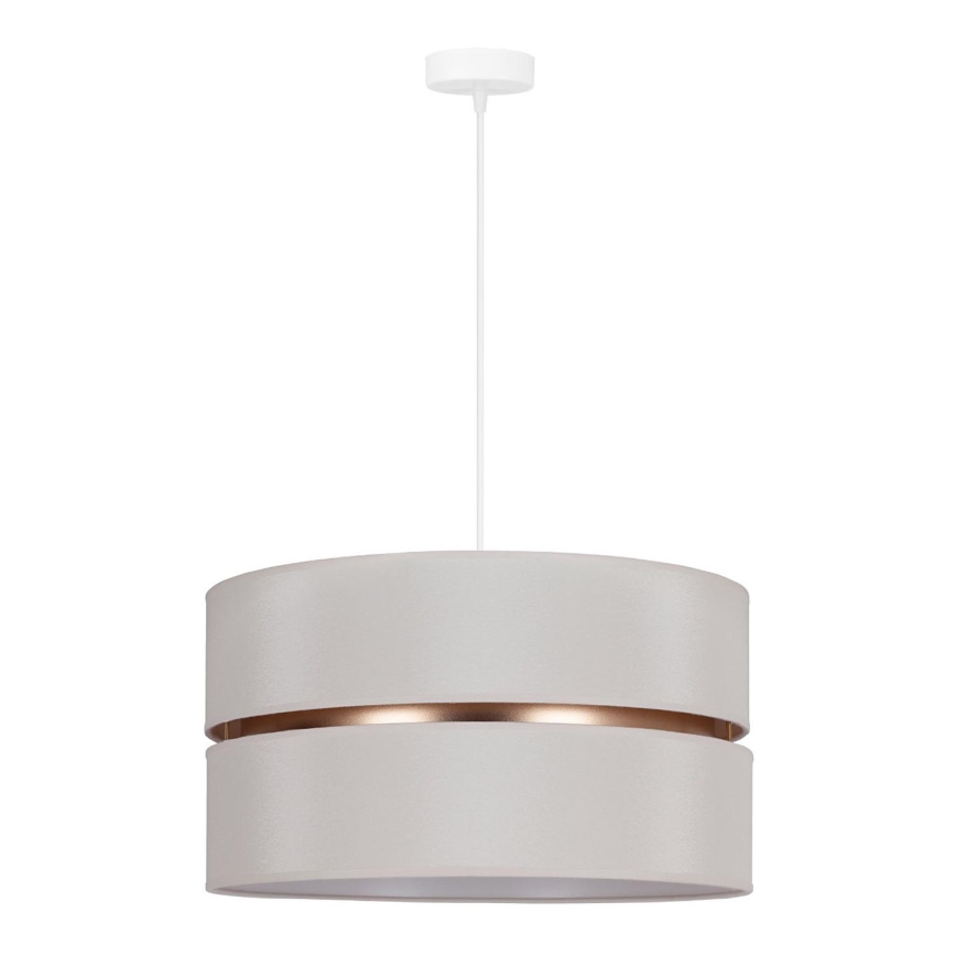 Duolla - Hanglamp aan een koord DUO 1xE27/15W/230V diameter 40 cm crème/goud