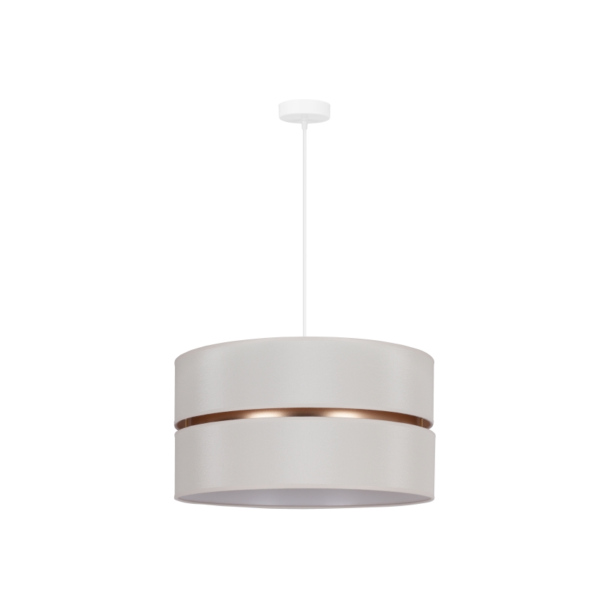 Duolla - Hanglamp aan een koord DUO 1xE27/15W/230V diameter 40 cm crème/goud