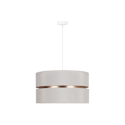 Duolla - Hanglamp aan een koord DUO 1xE27/15W/230V diameter 40 cm crème/goud