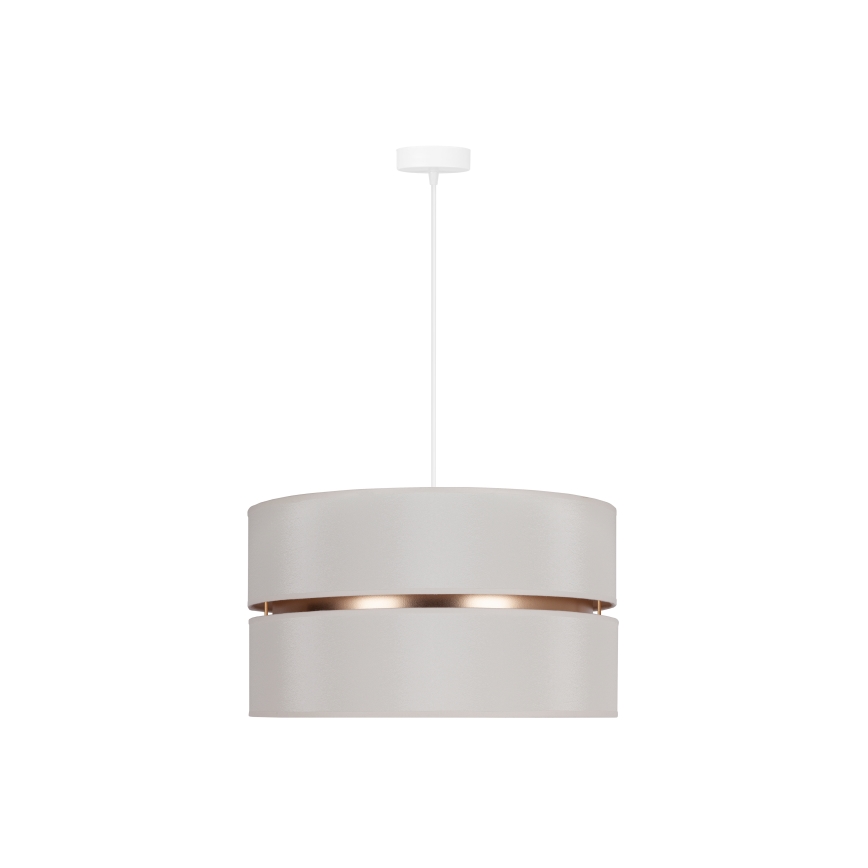 Duolla - Hanglamp aan een koord DUO 1xE27/15W/230V diameter 40 cm crème/goud